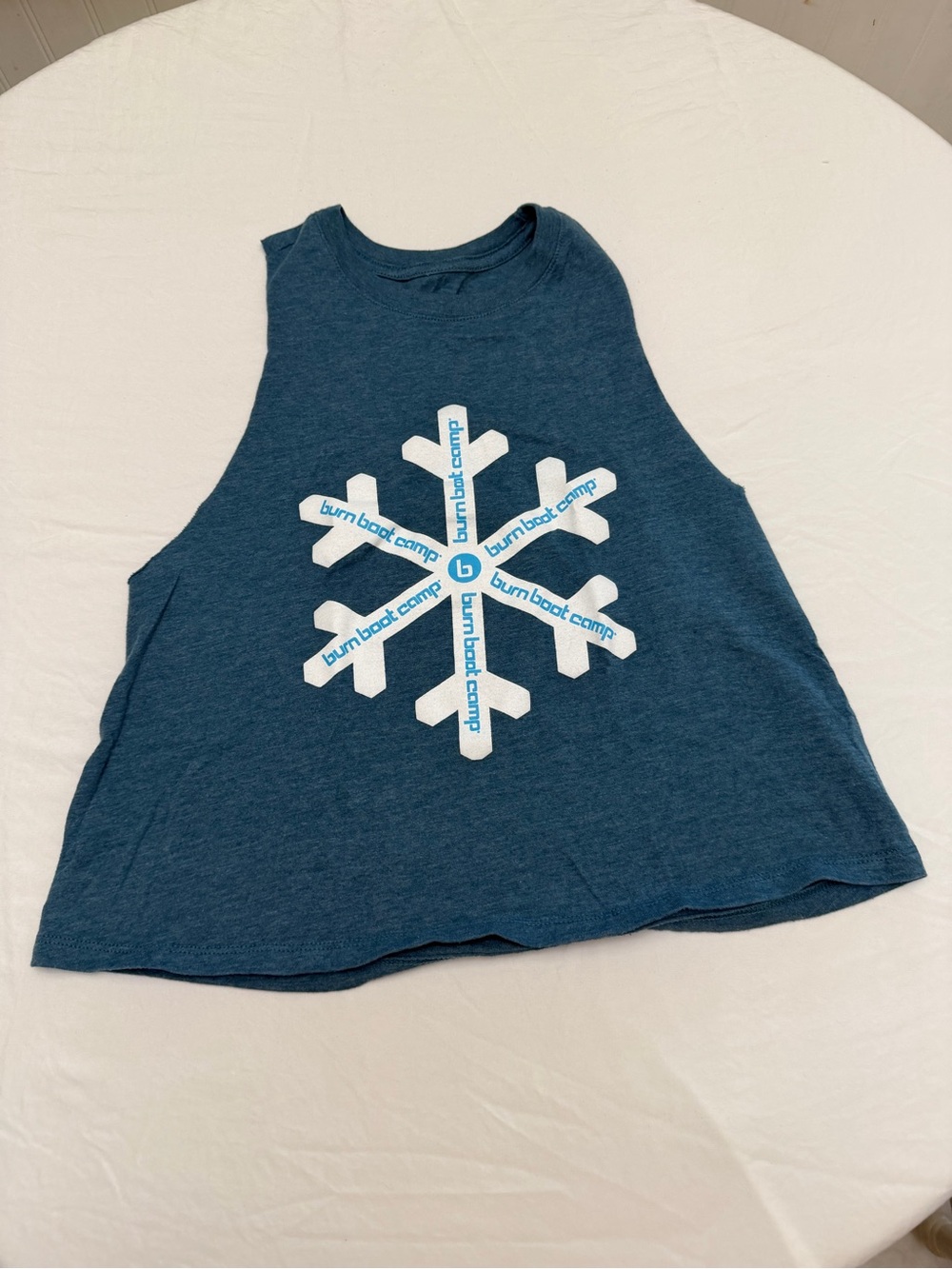 Teal Snowflake Tank Top